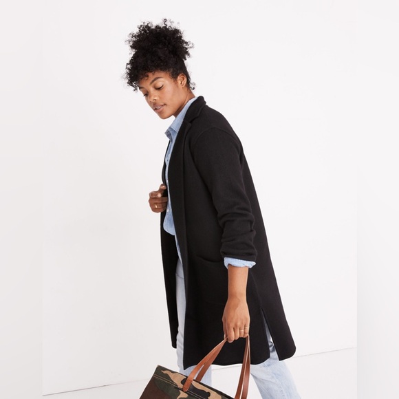 Madewell Camden Sweater Coat Open Front Size Medium - Picture 3 of 15